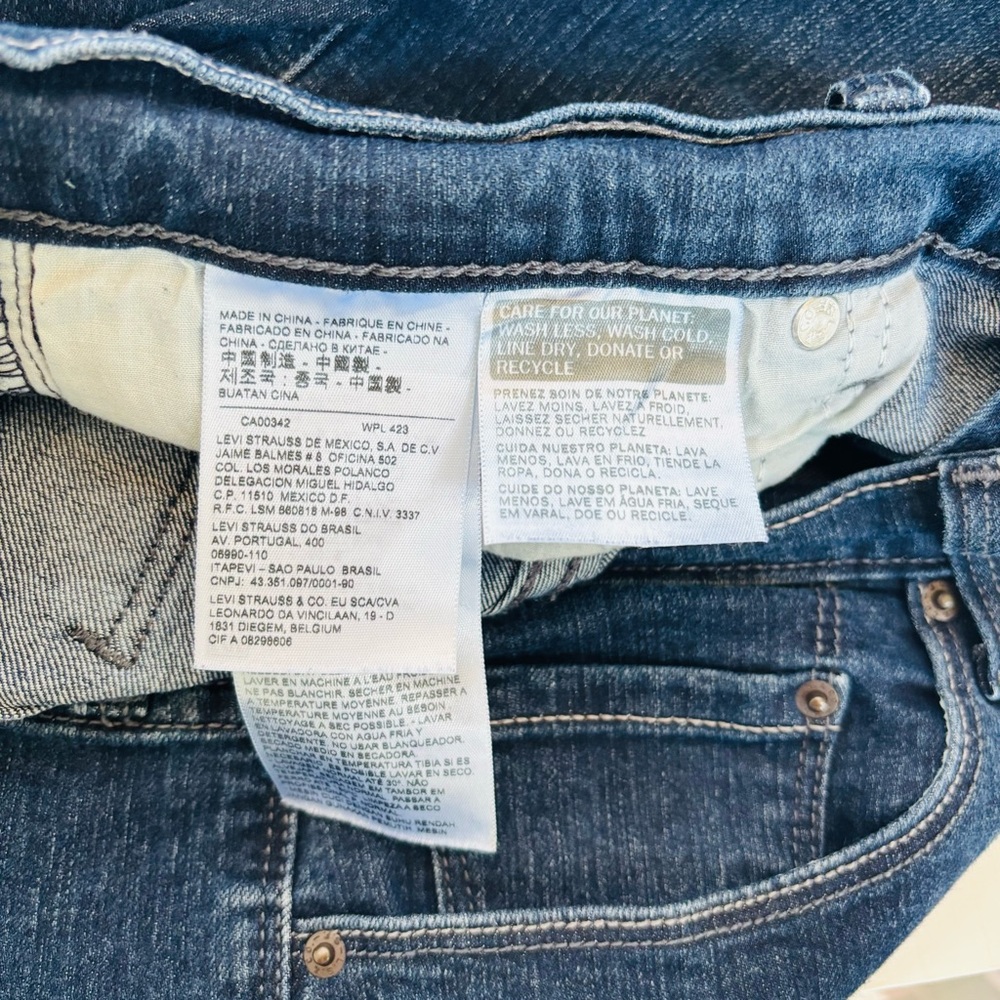 Levi's 505 Straight Leg Jeans Size 14 - Picture 6 of 8